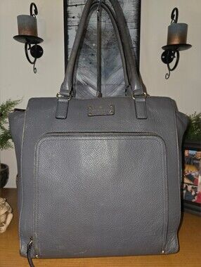 Kate Spade Baxter Street Large Tote/Work Bag In Asphalt. GUC